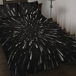 Galaxy Hyperspace Print Quilt Bed Set