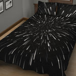 Galaxy Hyperspace Print Quilt Bed Set