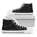 Galaxy Hyperspace Print White High Top Sneakers