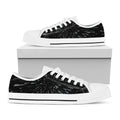 Galaxy Hyperspace Print White Low Top Sneakers