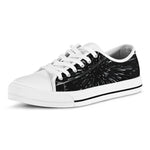 Galaxy Hyperspace Print White Low Top Shoes