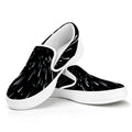 Galaxy Hyperspace Print White Slip On Sneakers