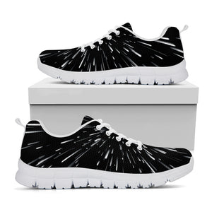 Galaxy Hyperspace Print White Sneakers