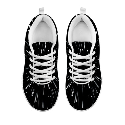 Galaxy Hyperspace Print White Sneakers