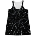 Galaxy Hyperspace Print Women's Racerback Tank Top