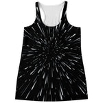 Galaxy Hyperspace Print Women's Racerback Tank Top