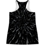 Galaxy Hyperspace Print Women's Racerback Tank Top