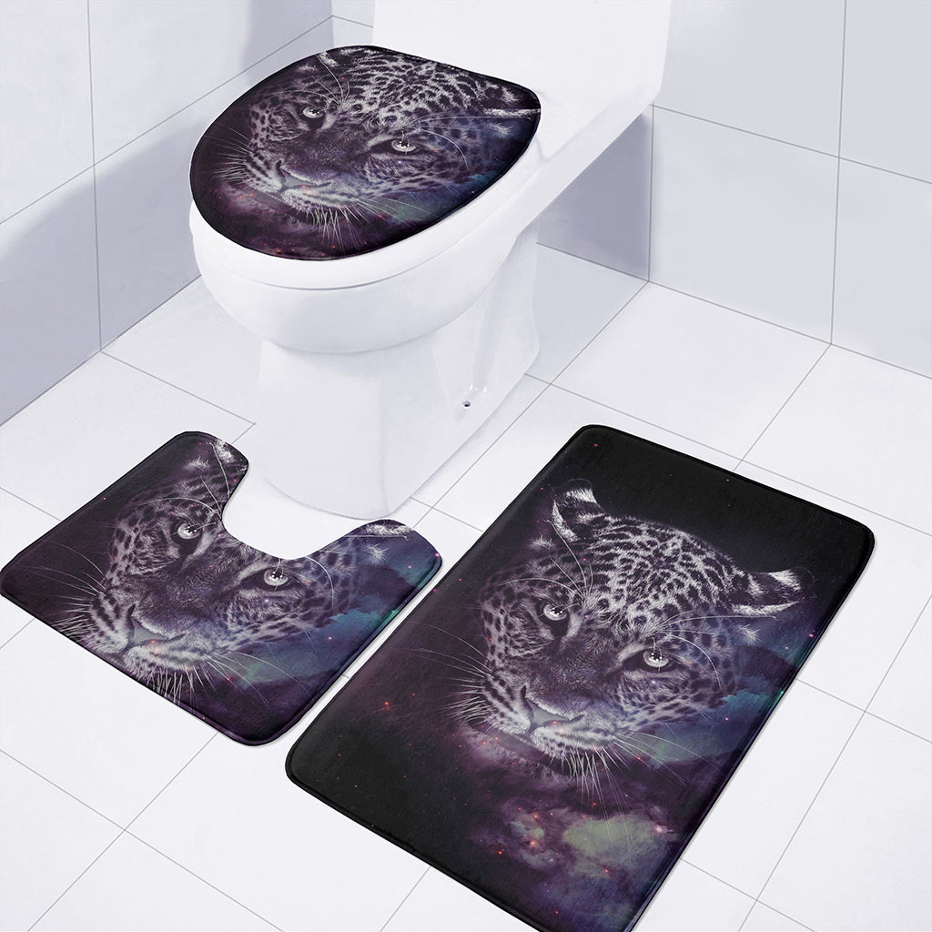 Galaxy Jaguar Print 3 Piece Bath Mat Set