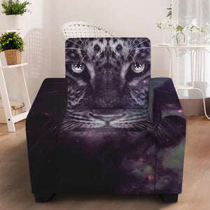 Galaxy Jaguar Print Armchair Slipcover