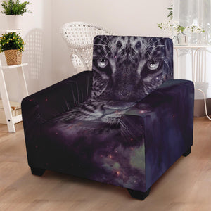 Galaxy Jaguar Print Armchair Slipcover