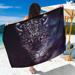 Galaxy Jaguar Print Beach Sarong Wrap