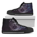 Galaxy Jaguar Print Black High Top Sneakers