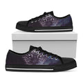Galaxy Jaguar Print Black Low Top Sneakers