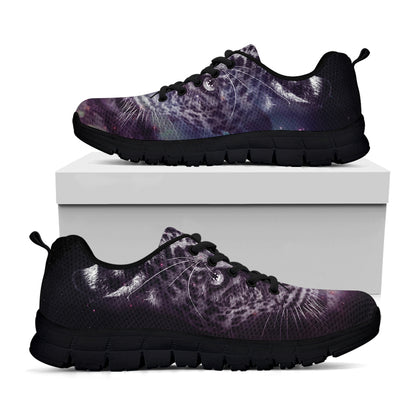 Galaxy Jaguar Print Black Sneakers