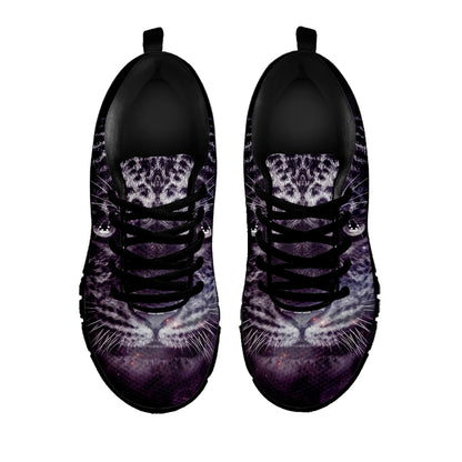 Galaxy Jaguar Print Black Sneakers