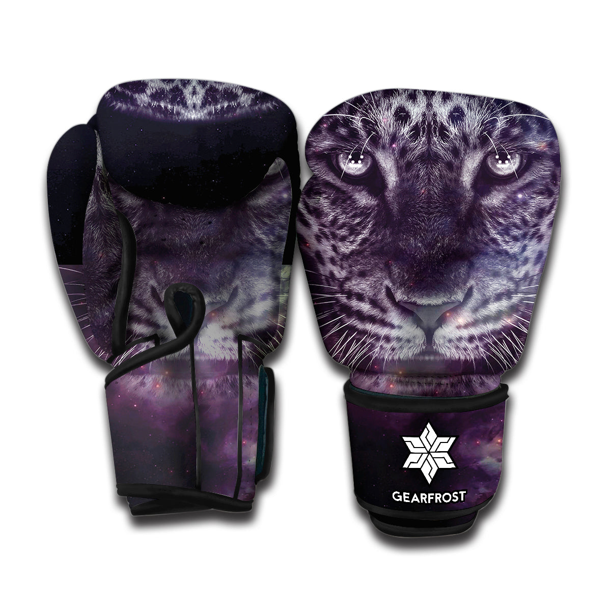 Galaxy Jaguar Print Boxing Gloves