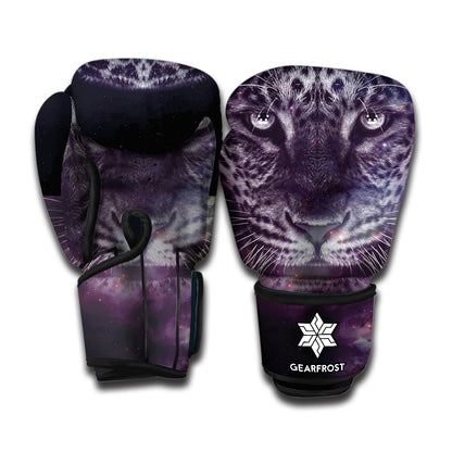 Galaxy Jaguar Print Boxing Gloves