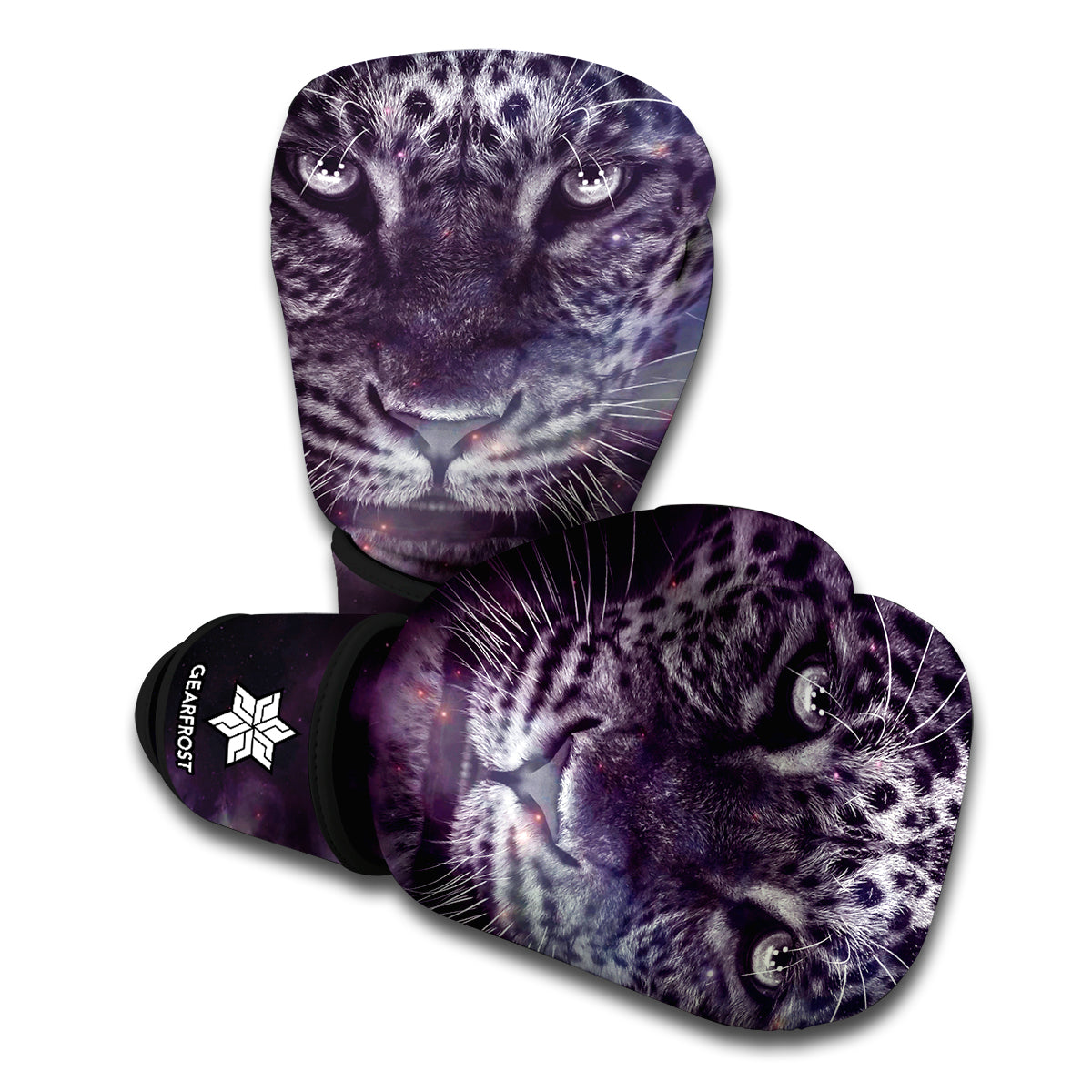 Galaxy Jaguar Print Boxing Gloves