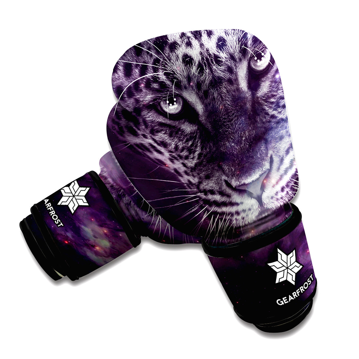 Galaxy Jaguar Print Boxing Gloves