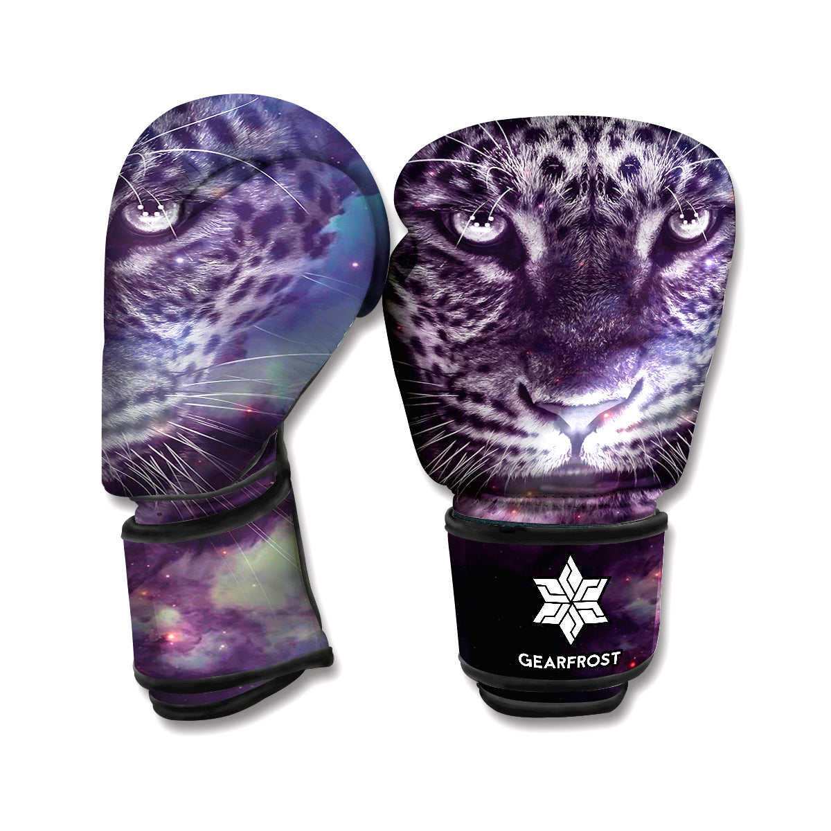 Galaxy Jaguar Print Boxing Gloves