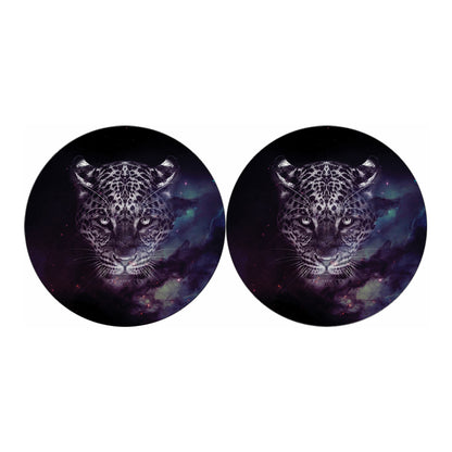 Galaxy Jaguar Print Car Coasters