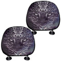 Galaxy Jaguar Print Car Headrest Covers