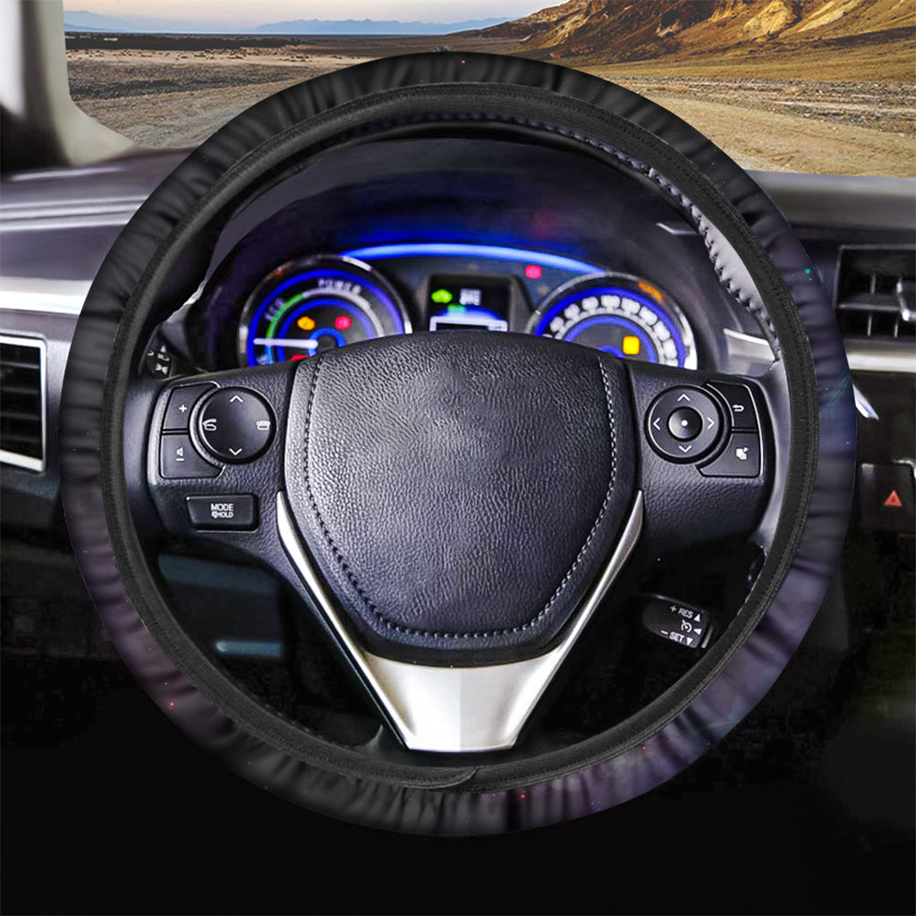 Galaxy Jaguar Print Car Steering Wheel Cover