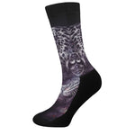 Galaxy Jaguar Print Crew Socks
