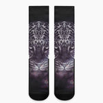 Galaxy Jaguar Print Crew Socks