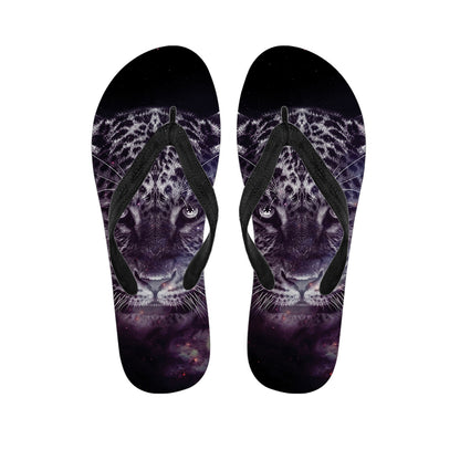 Galaxy Jaguar Print Flip Flops