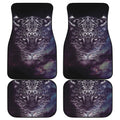 Galaxy Jaguar Print Front and Back Car Floor Mats