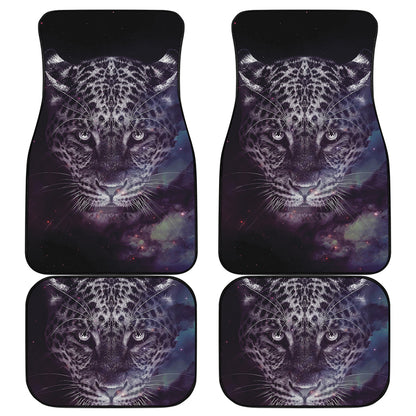 Galaxy Jaguar Print Front and Back Car Floor Mats