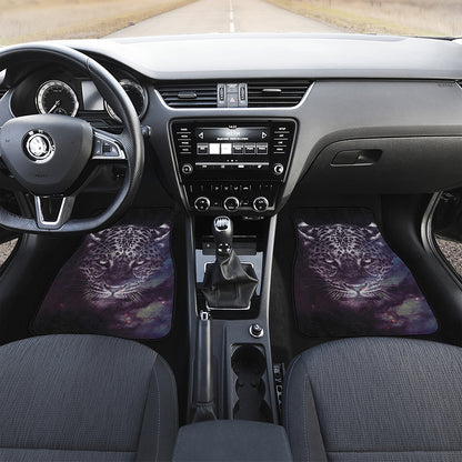Galaxy Jaguar Print Front and Back Car Floor Mats