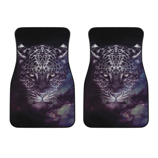 Galaxy Jaguar Print Front Car Floor Mats