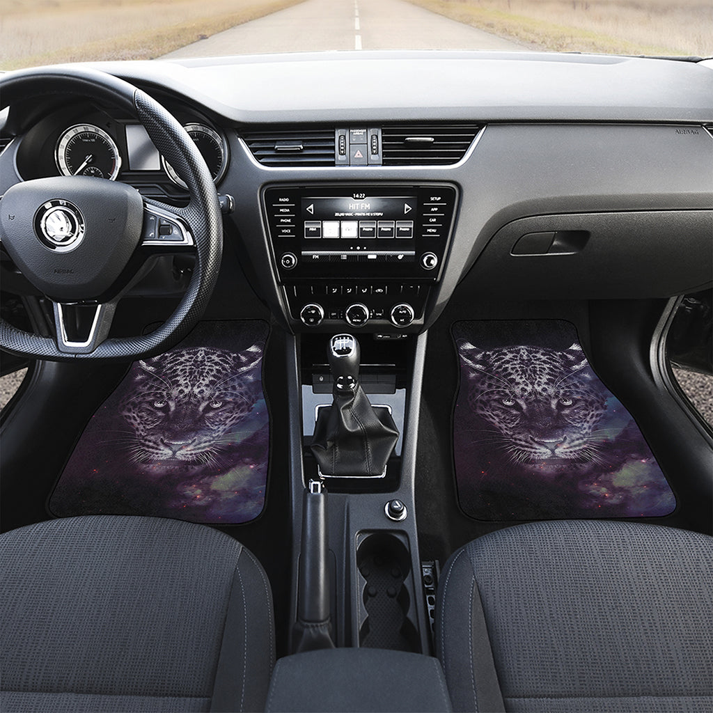Galaxy Jaguar Print Front Car Floor Mats
