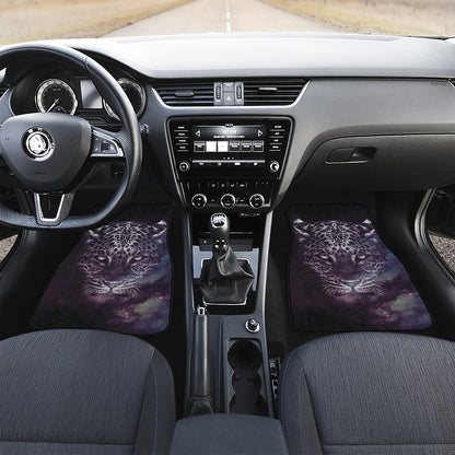 Galaxy Jaguar Print Front Car Floor Mats