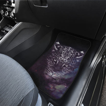 Galaxy Jaguar Print Front Car Floor Mats