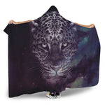 Galaxy Jaguar Print Hooded Blanket