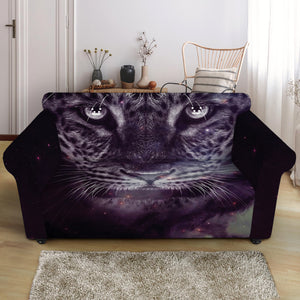 Galaxy Jaguar Print Loveseat Slipcover