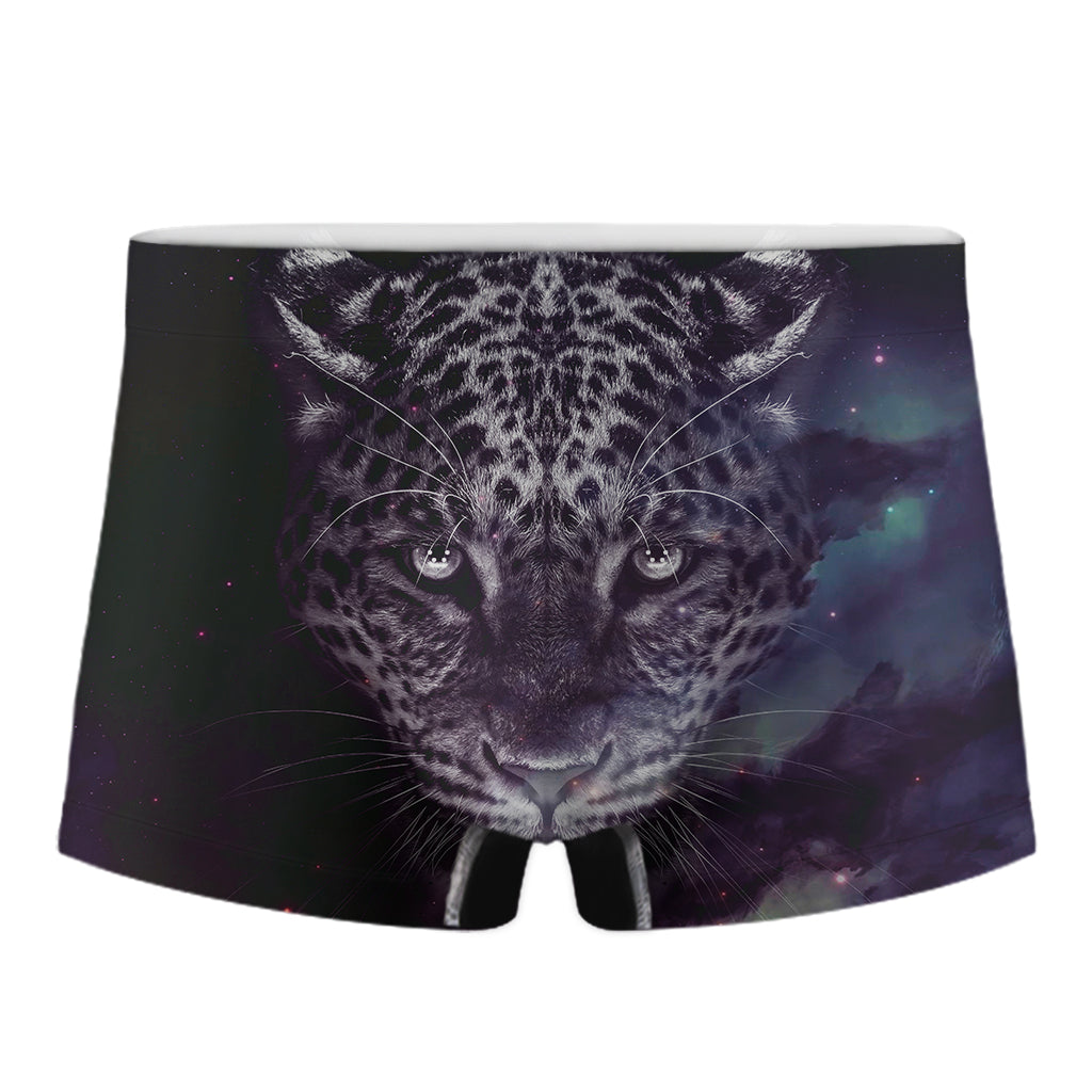 Galaxy Jaguar Print Men's Boxer Briefs