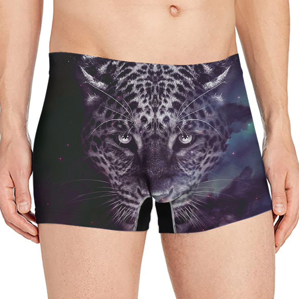 Galaxy Jaguar Print Men's Boxer Briefs