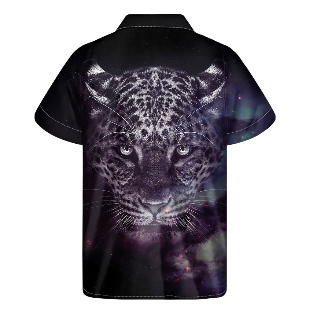 Galaxy Jaguar Print Men's Short Sleeve Shirt