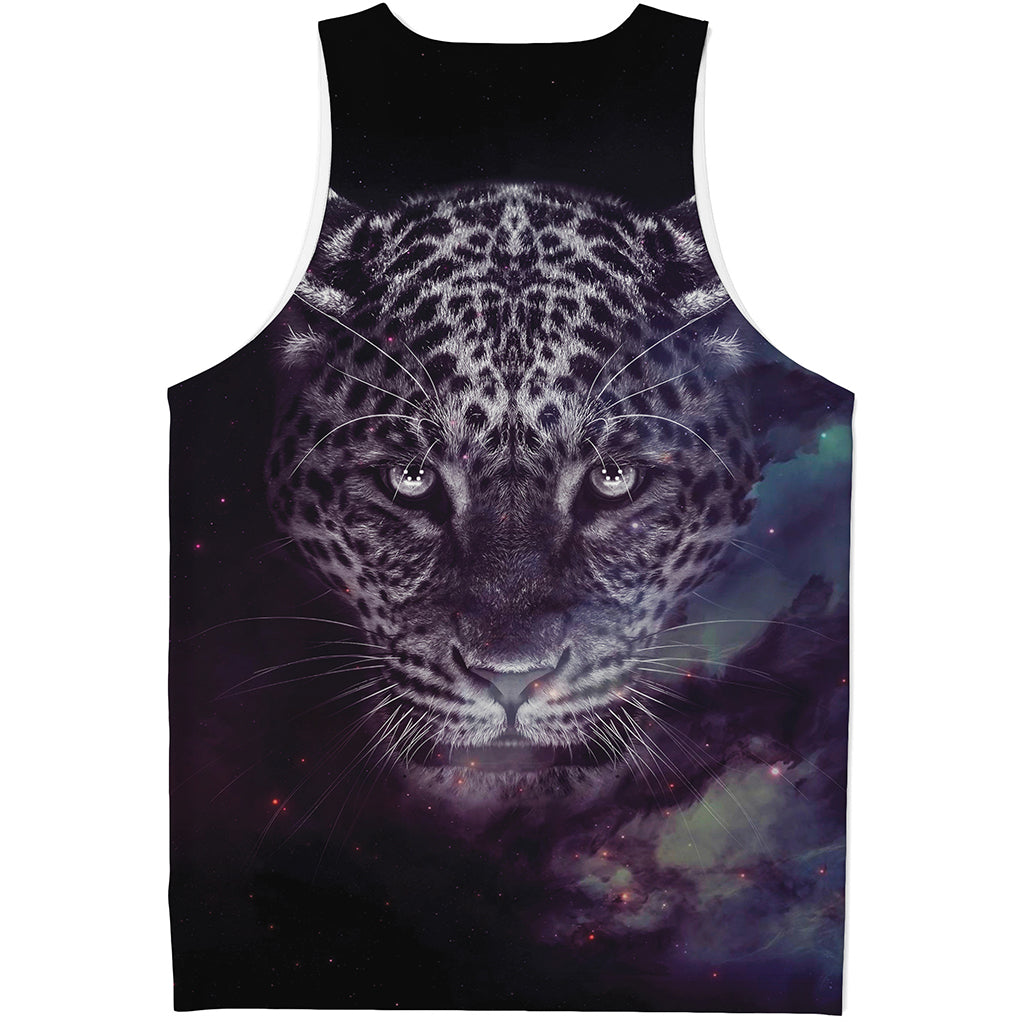 Galaxy Jaguar Print Men's Tank Top