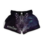 Galaxy Jaguar Print Muay Thai Boxing Shorts