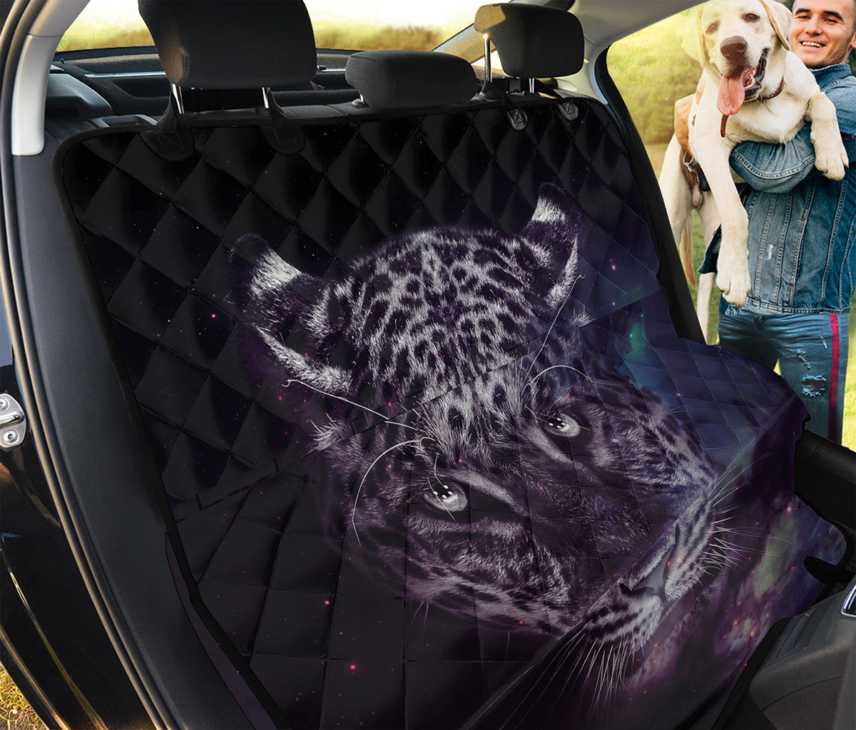 Galaxy Jaguar Print Pet Car Back Seat Cover
