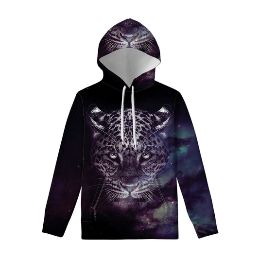 Galaxy Jaguar Print Pullover Hoodie