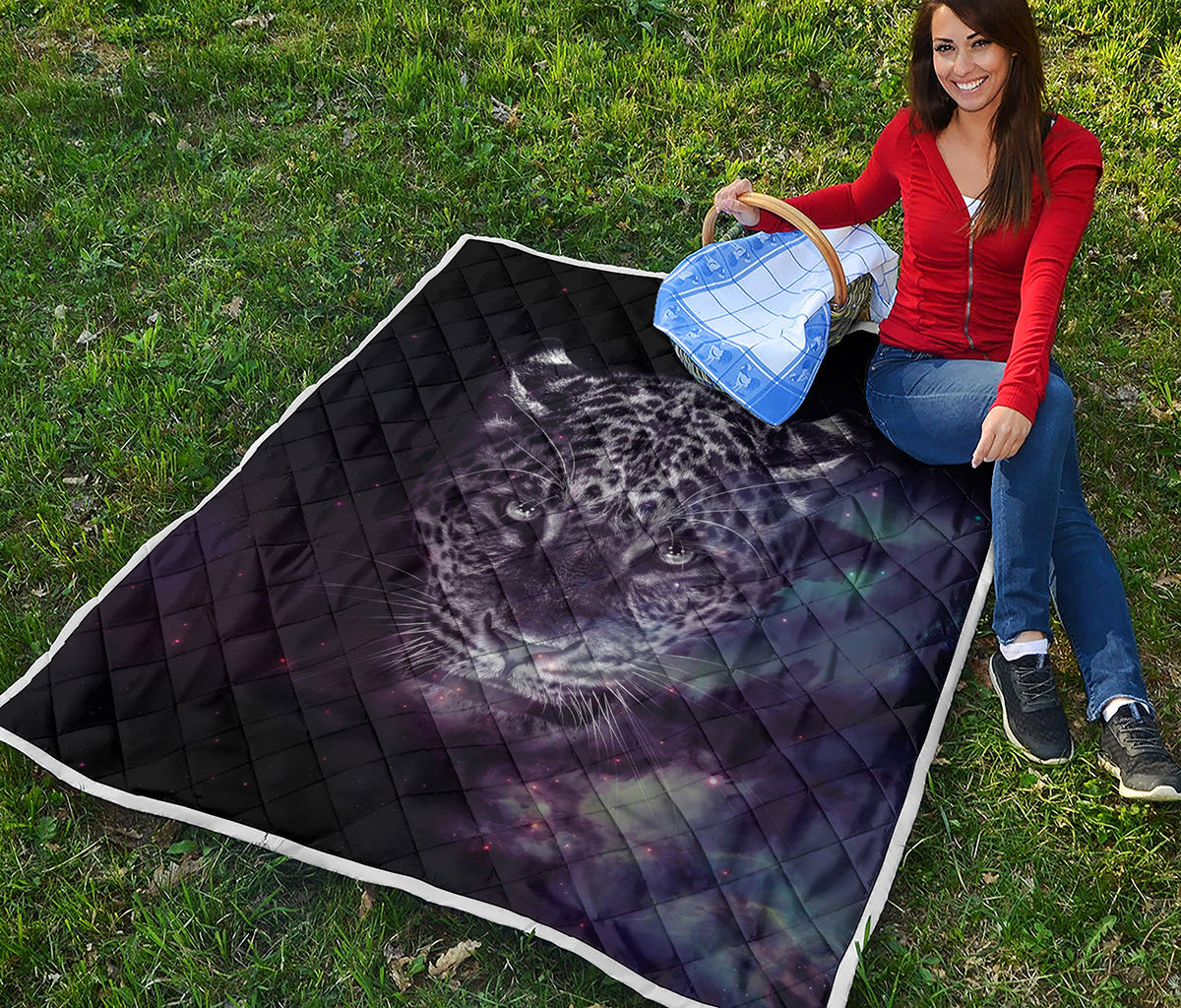 Galaxy Jaguar Print Quilt