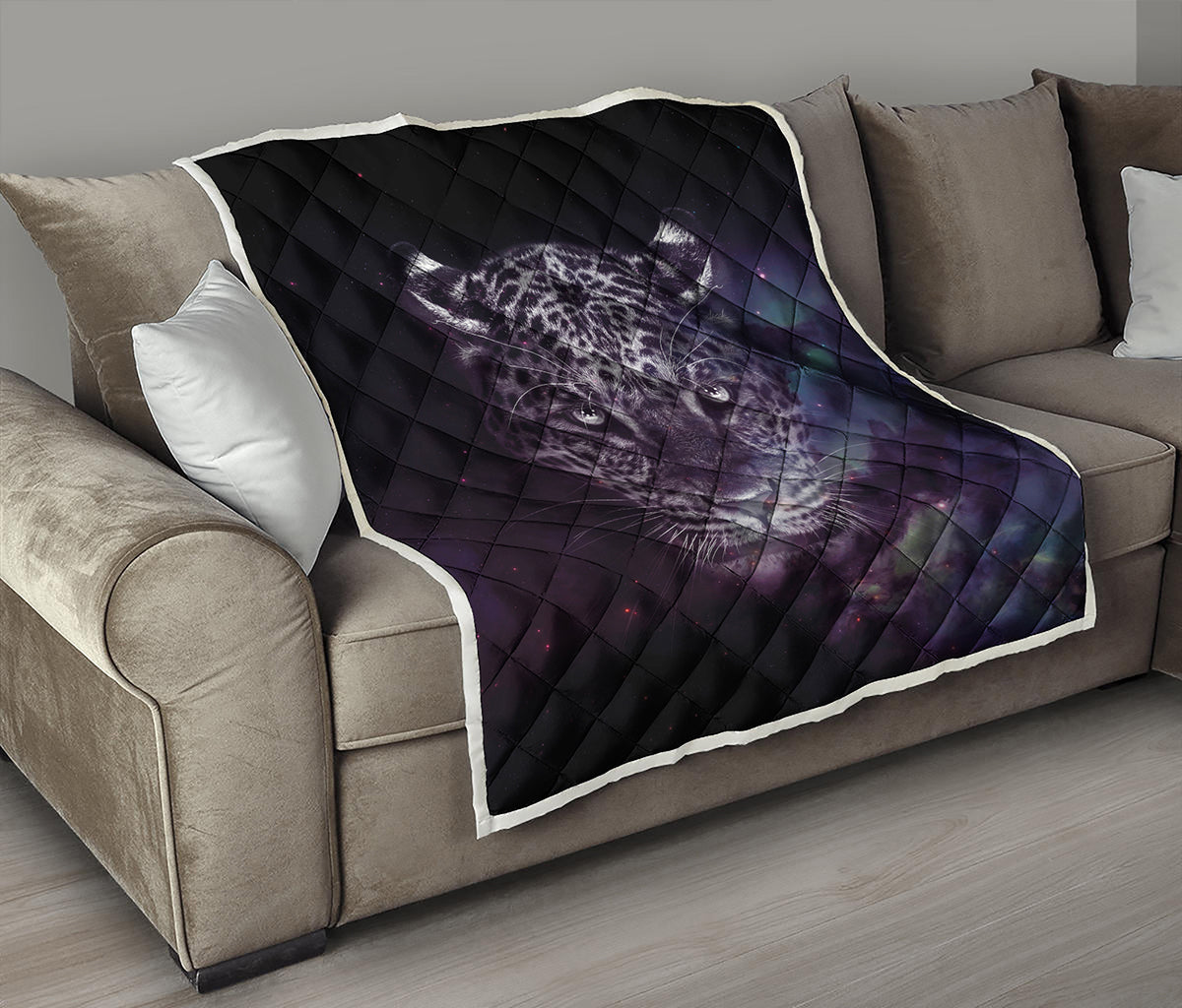 Galaxy Jaguar Print Quilt