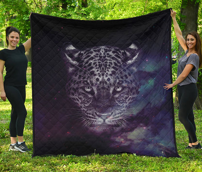 Galaxy Jaguar Print Quilt