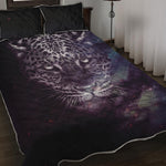 Galaxy Jaguar Print Quilt Bed Set